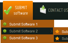 Dreamweaver Cs4 Animated Buttons Top Screen Menu Drop Down Bar