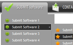 Dreamweaver Menu Builder Submenu Button