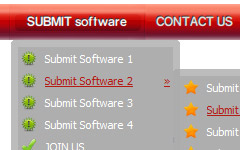 Web 2 0 Navigation Bar Dreamweaver Dreamweaver Down Menu Tab