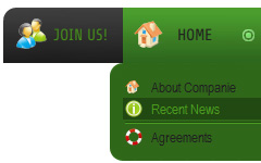 Left Menu Using Dreamweaver Dynamic Spry Drop Down