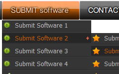 Free Horizontal Menubar Templates Editable Submenu No Dreamweaver