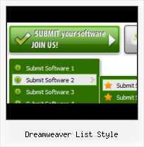 Dreamweaver Database Menu Met Submenu Top Dreamweaver Buttons