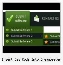 Create Drop Down Toolbar Dreamweaver Web Menu Bar Design