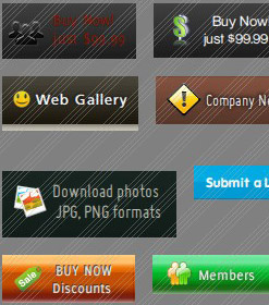 Go Buttons Template Web 2 0 Tab Dreamweaver
